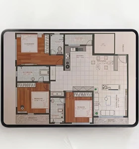 Interior Floor Plan at UID Surat